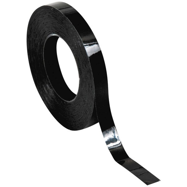 A roll of glossy black Chartpak tape.