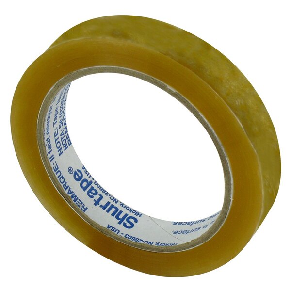 A roll of yellow Shurtape cellulose film tape.