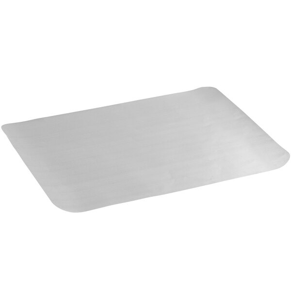 A white rectangular Teflon liner with a rounded edge.