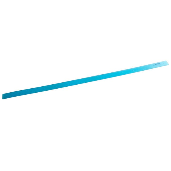 A blue plastic strip with a long handle.
