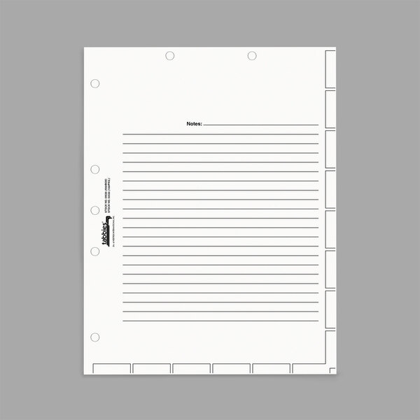 A white paper with black lines and text.
