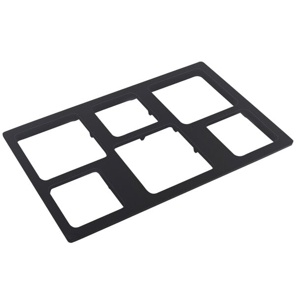 A black rectangular Bonstone tile with four white squares.