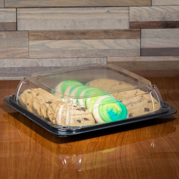 Sabert C9611 UltraStack 11" Square Disposable Deli Platter / Catering