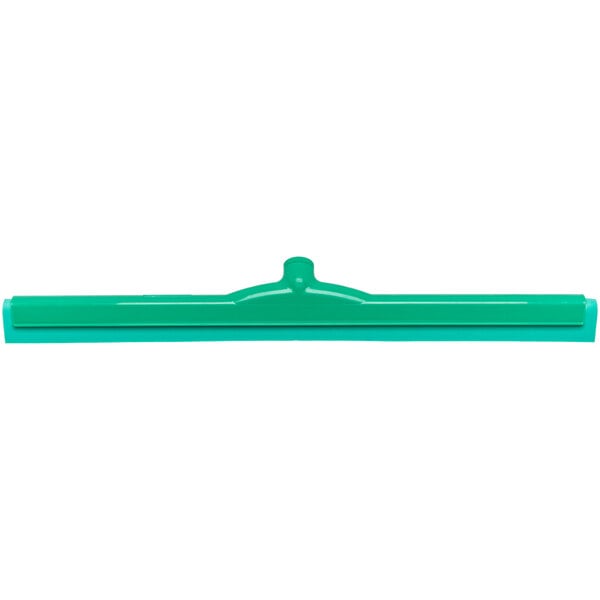 A green Carlisle double foam floor squeegee with a green plastic frame.