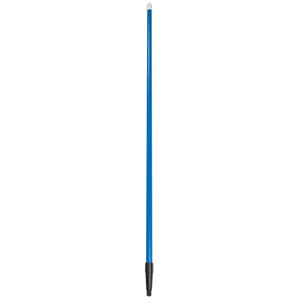 A blue Carlisle Sparta Spectrum broom handle with black tips.