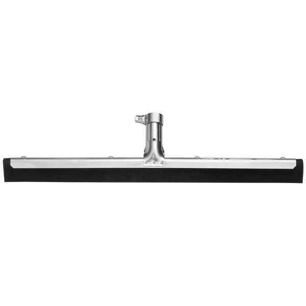 A black and silver Carlisle floor squeegee with metal frame.