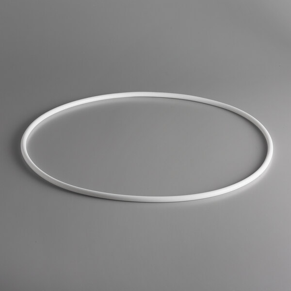 A white ring with a gray background.