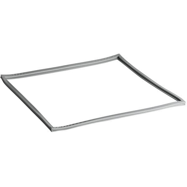 A rectangular white metal frame.