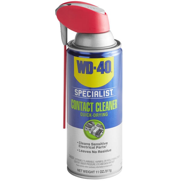 A case of 6 WD-40 Electrical Contact Cleaner Spray cans.