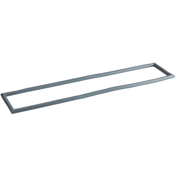 A grey rectangular gasket with two handles for a Cambro holding cabinet.