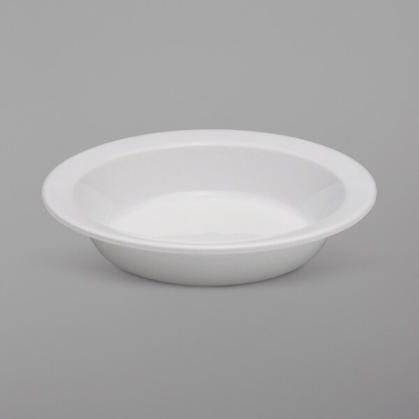 A Oneida Royale bright white porcelain cereal bowl.