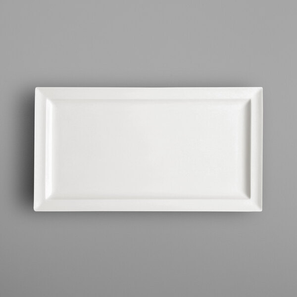 A white rectangular RAK Porcelain Classic Gourmet platter.