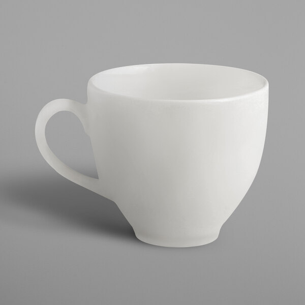A white RAK Porcelain Classic Gourmet cup with a handle.
