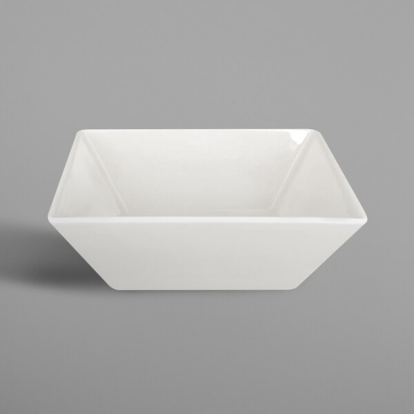 A white square RAK Porcelain salad bowl.