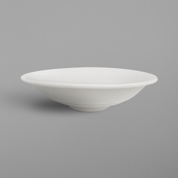 A RAK Porcelain ivory bowl on a white background.