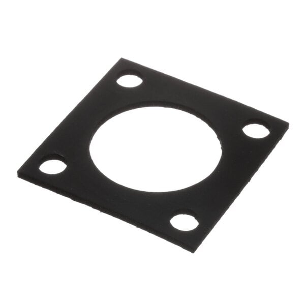 A black gasket with square holes.