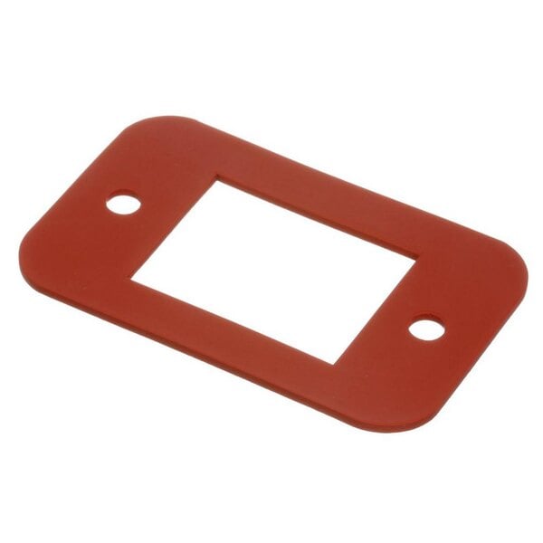 A red rectangular Noble Warewashing gasket with a white rectangle.