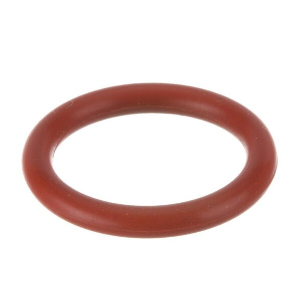 An orange rubber Noble Warewashing O-Ring.