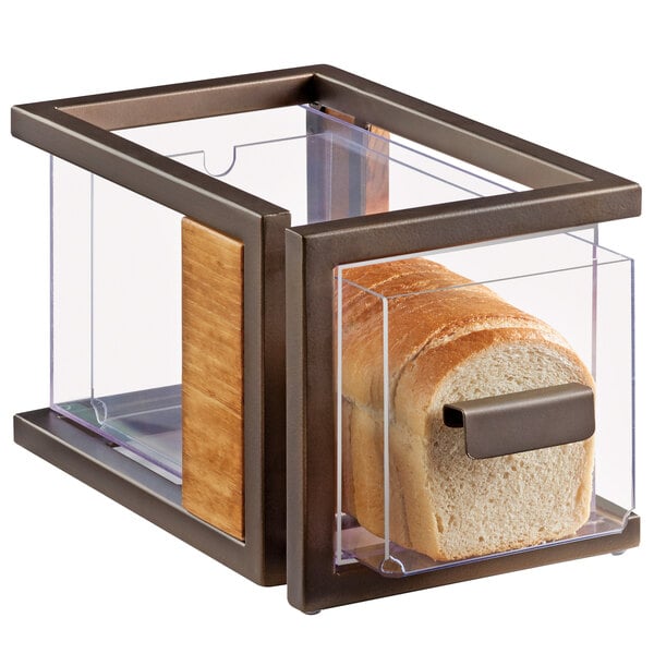A Cal-Mil bread drawer with a loaf of bread in it.