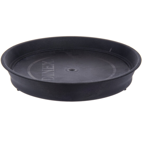 A black round Dinex induction base with a hole in the middle.