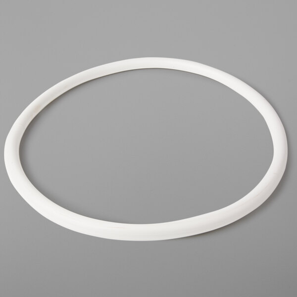 A white gasket with a white circle.