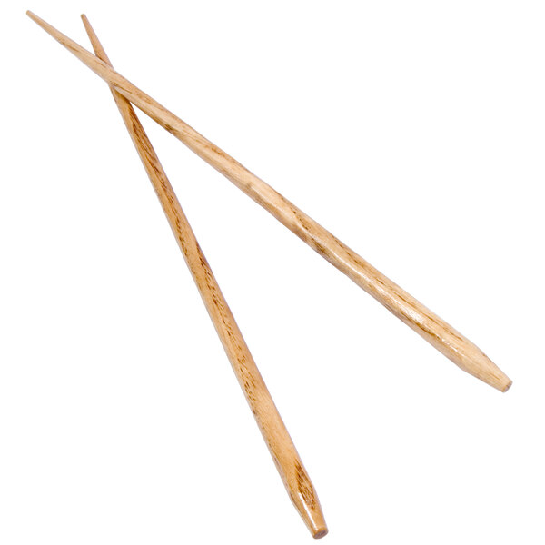 A pair of Town 9" Teak Wood Chopsticks.