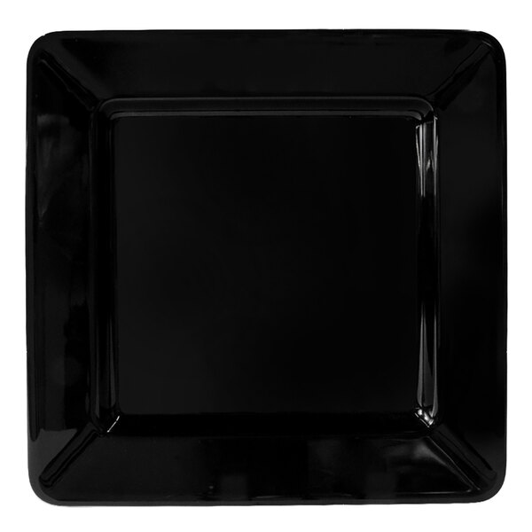 A black square plate with a black border.