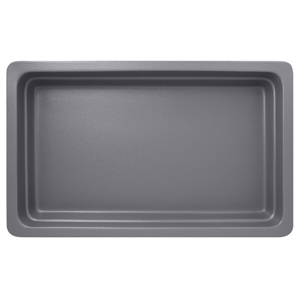 A rectangular gray RAK Porcelain Neo Fusion Gastronorm pan.