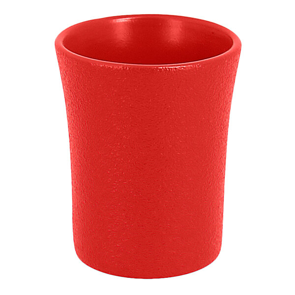 A RAK Porcelain ember red cup.