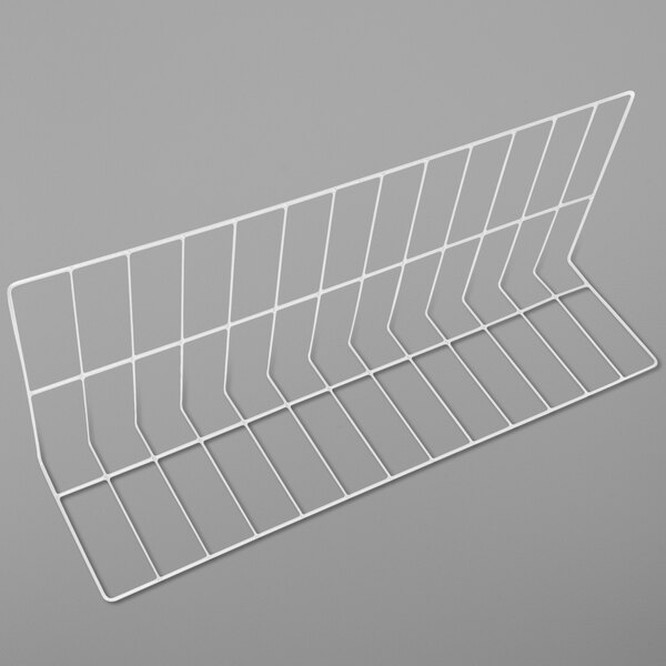 A white rectangular wire divider with a white line.