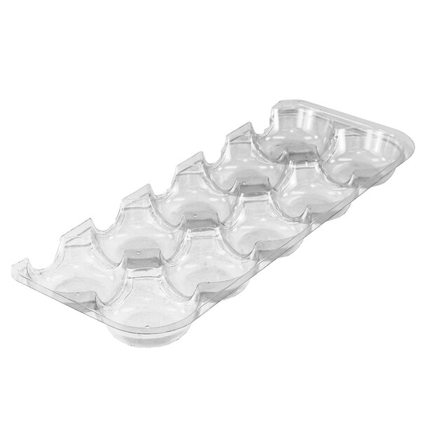 A Marco Company clear plastic tray with ten sections.