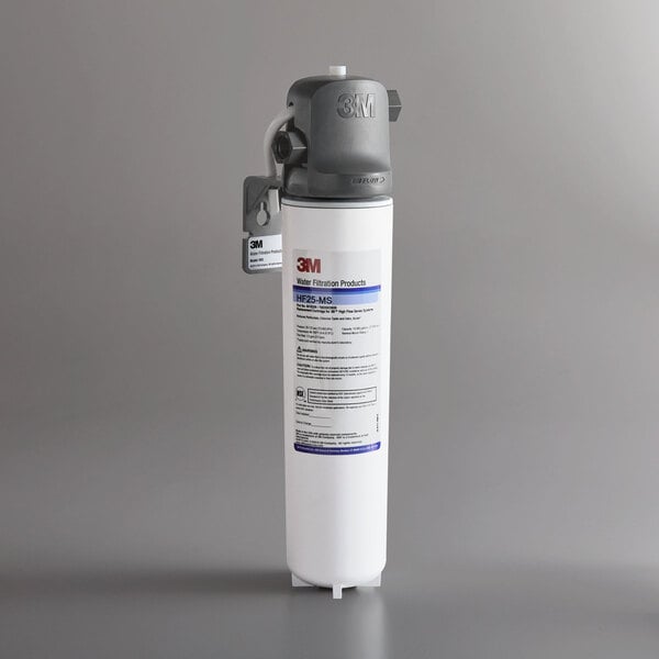 A white 3M water filtration system with grey accents.