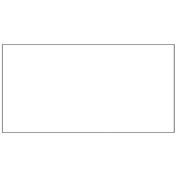 A white rectangular label with black lines on it.