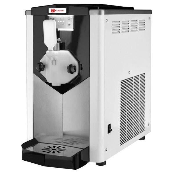 A white and black Crathco KARMA GRAVITY soft serve machine.