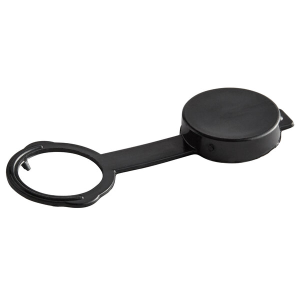 A black plastic Carlisle vent assembly cap with a round ring and a handle.
