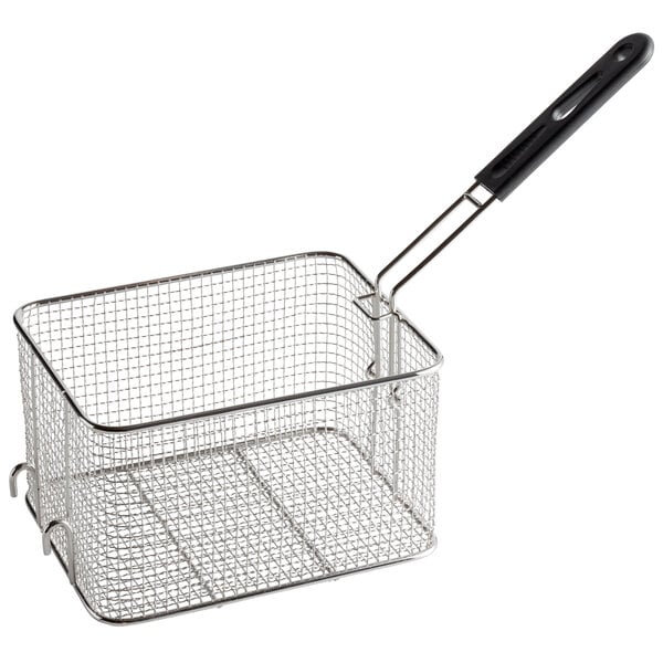 An Avantco fryer basket with a handle.