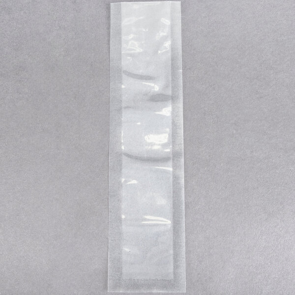 A close-up of ARY VacMaster rectangular plastic packaging bags.