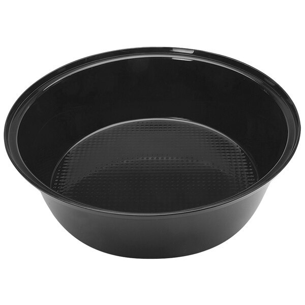 A black acrylic round ice bowl.