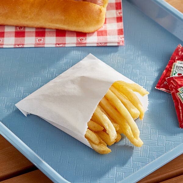 Carnival King 4 1/2" x 3 1/2" Small French Fry Bag - 2000/Case
