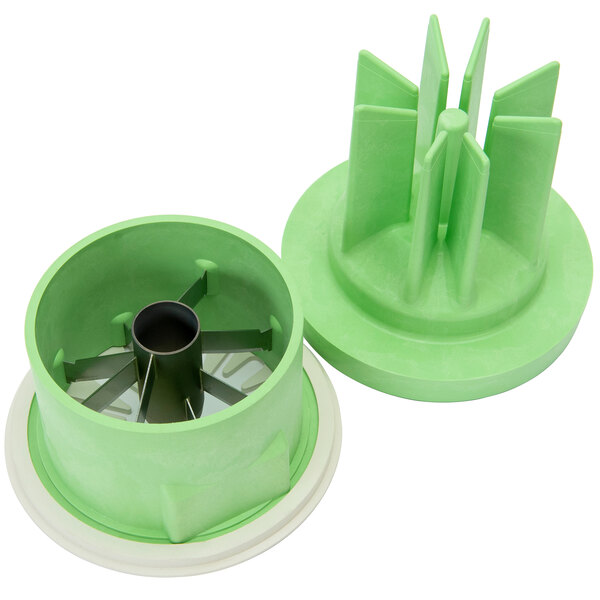 A green circular Sunkist blade set with metal blades.