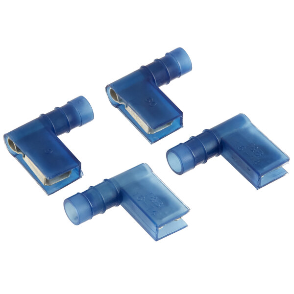 A Sunkist 15E connector set for electric cord and rocker switch with several blue plastic connectors.