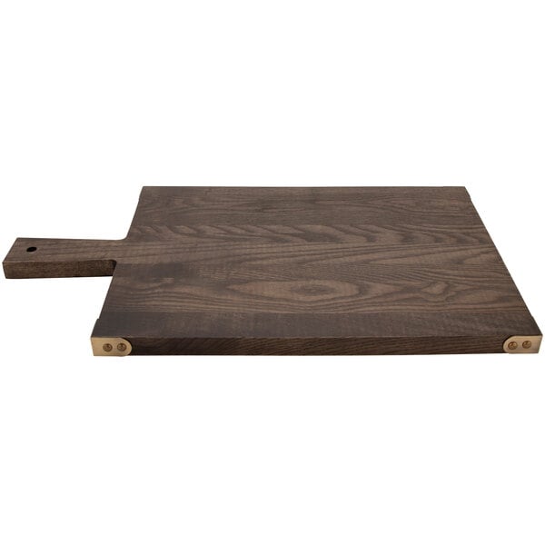 A GET Walled Ash Wood Serving Board with a handle.