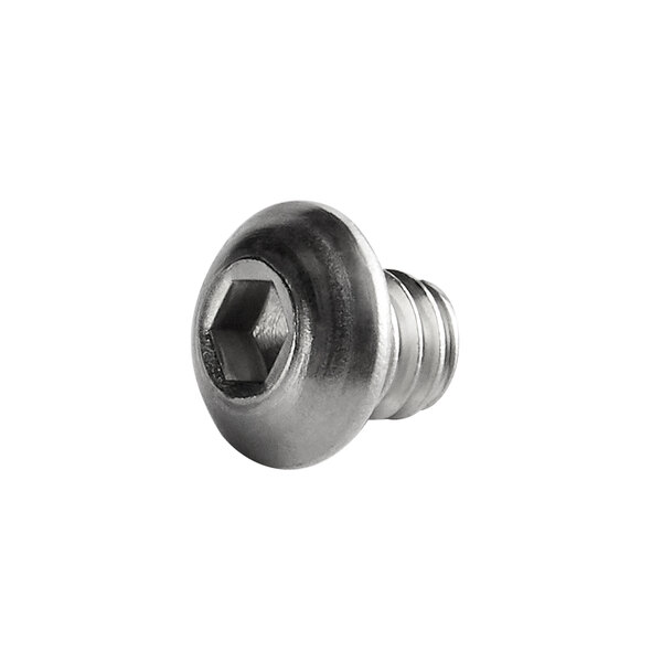 A close-up of a stainless steel Sunkist PJF-35 screw.
