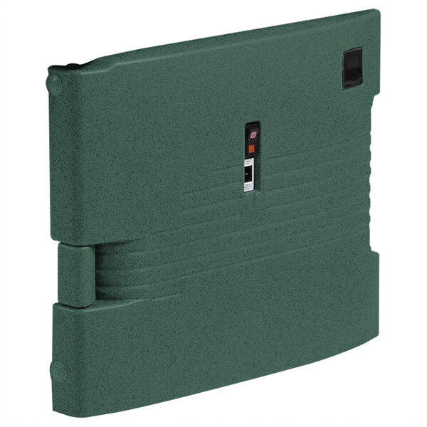 A granite green plastic door with buttons for a Cambro UPCH1600.