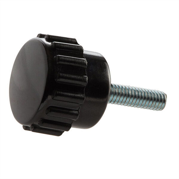 A black plastic ServIt vent knob with a screw on it.