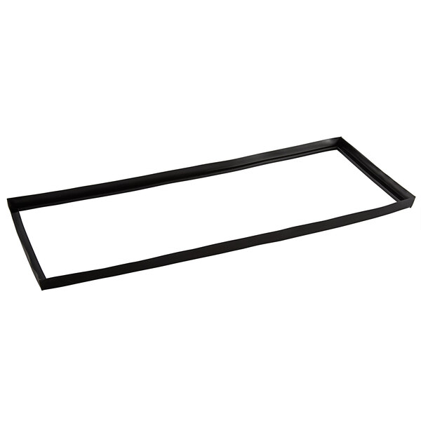 A black rectangular gasket with a handle for a ServIt drawer warmer.