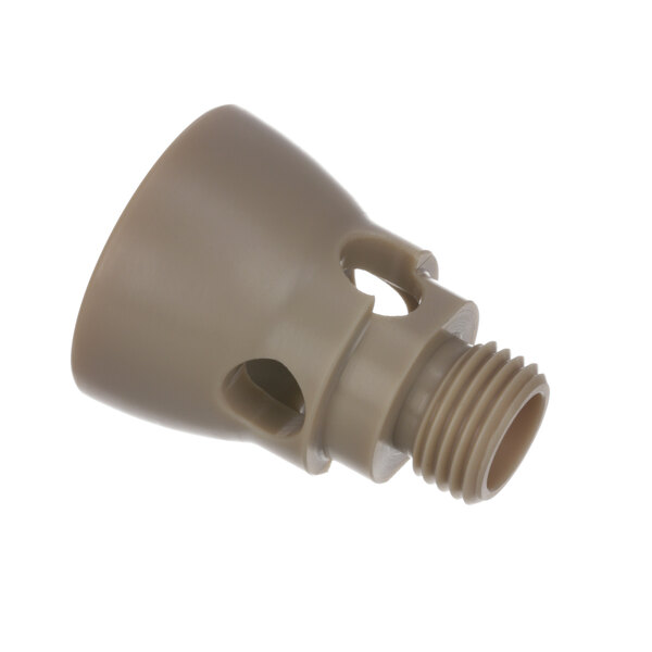 A beige plastic Franke steam nozzle with a hole in it.