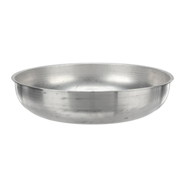 A stainless steel top cap lid for a Loren Cook range on a white background.