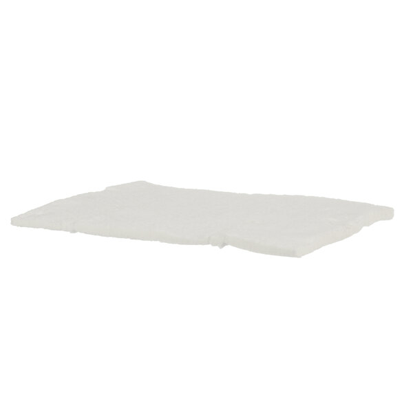 A white square foam mat.