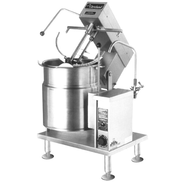 Cleveland MKET20T 20 Gallon Tilting 2/3 Steam Jacketed Electric Mixer Kettle 208/240V